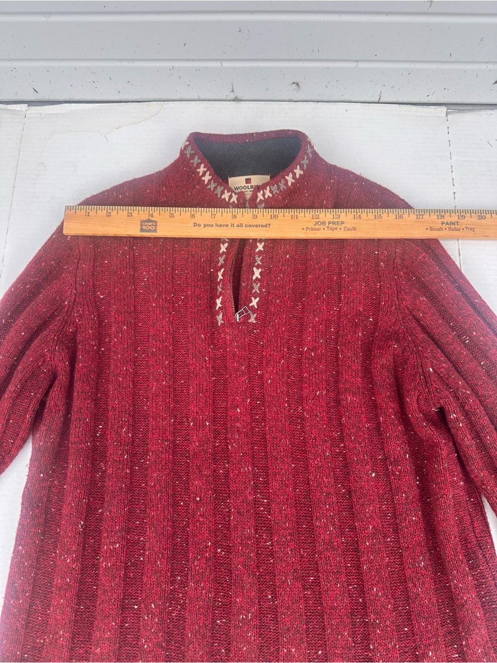 Woolrich Wine-Red Knit Pullover Sweater - Picture 4 of 8